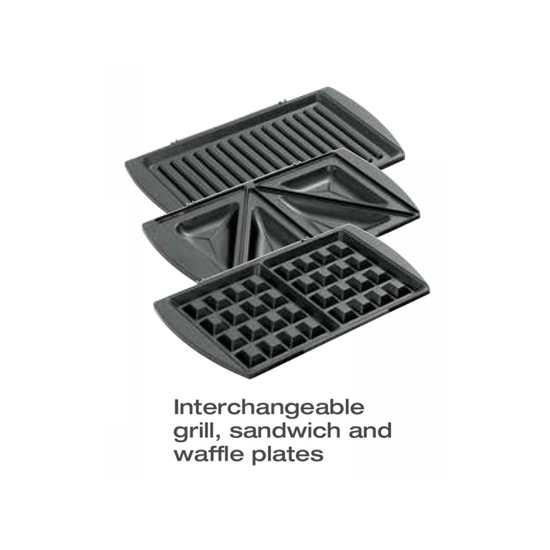 Salton 3in1 Grill Sandwich and Waffle Maker & Reviews Wayfair